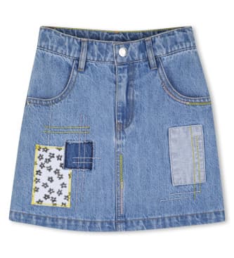 Marc Jacobs per ragazza. W60726 gonna di jeans blu (8Y= 126cm), Casual, Cotone, Denim, moda per bambini