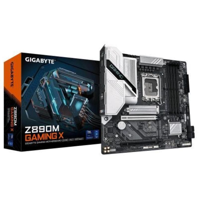 Gigabyte z890m gaming x scheda madre - supporta cpu intel core ultra (serie 2), 8+1+2 fasi vrm, fino a 8800mhz ddr5 (oc), 1xpcie 5.0 + 2xpcie 4.0, lan