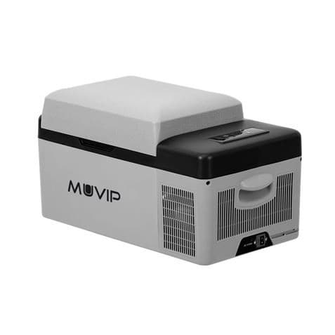 Muvip Frigo Portatile con Compressore 20L Bluetooth USB - Temperatura -20º/+20º - Connessione 12/24/220V - Consumo 45W - Protezione Batteria Veicolo