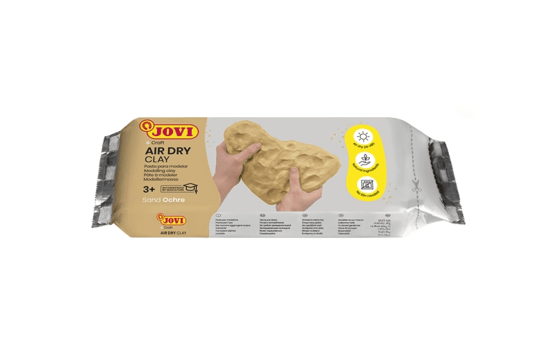Pasta modellabile Jovi Air Dry 250 g - Indurente all'aria - Tocco fresco - Facile da modellare - Multisuperficie - Asciuga in 24 ore - Finitura fine -