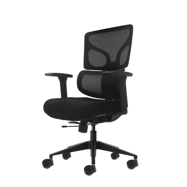 Sedia da ufficio ergonomica Oqonos Cherg 012 con schienale e sedile in rete elastica braccioli 4D sedile scorrevole ergonomico sagomato e ruote in