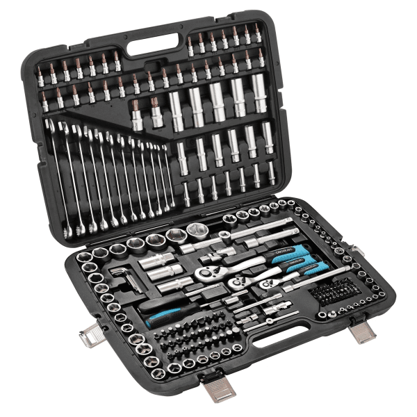Set di attrezzi Cecotec ToolBox KRK 6200 - 216 pezzi - Accessori inclusi - Nero