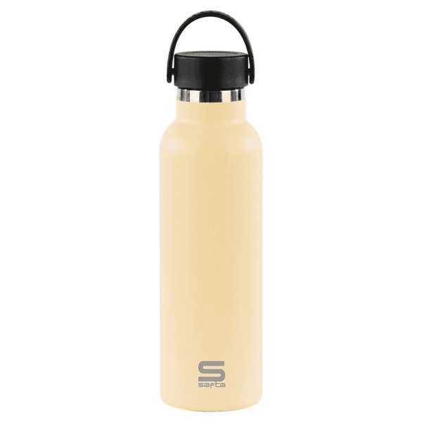 Borraccia termica Safta da 600 ml - Acciaio inossidabile - Manico superiore - Colore sabbia