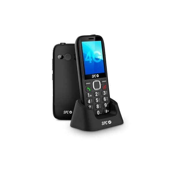 Telefono cellulare SPC Fortune 2 Max 4G per anziani - Schermo XL da 24 - Tasti grandi - Suoneria extra forte da 104 dB - Assistenza intelligente -