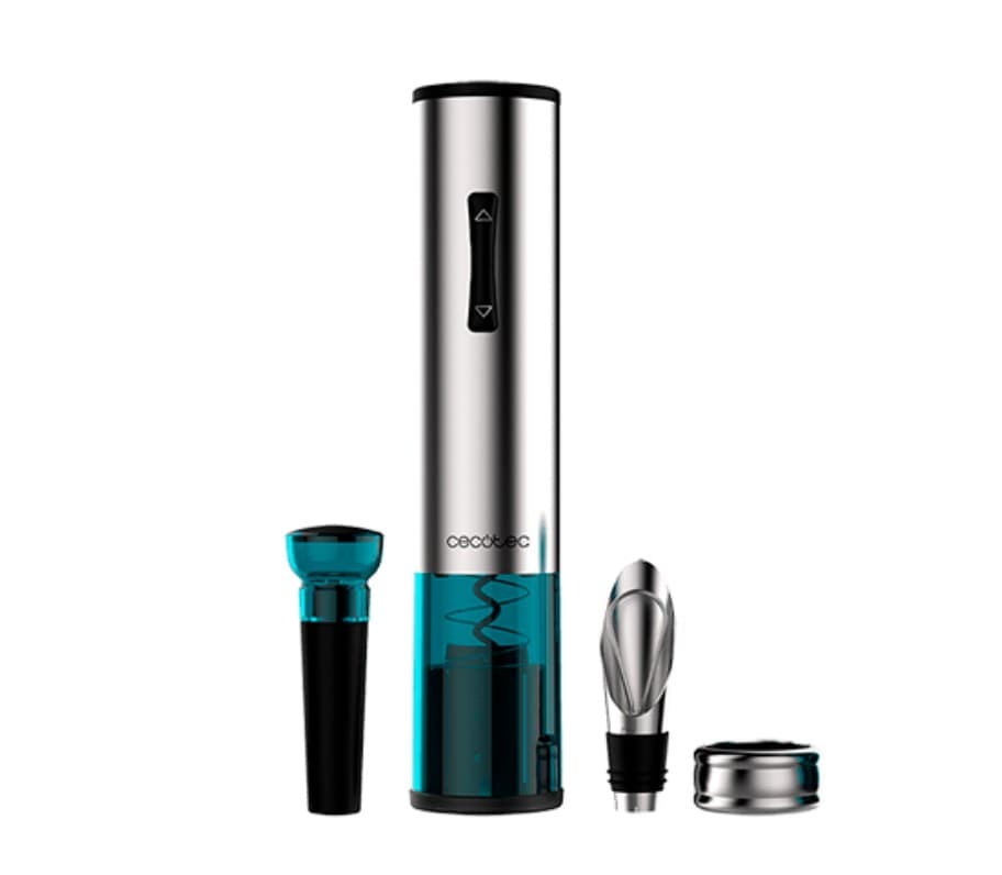 Cecotec 02310 cavatappo Apribottiglia di vino elettrico Blu Acciaio inox
