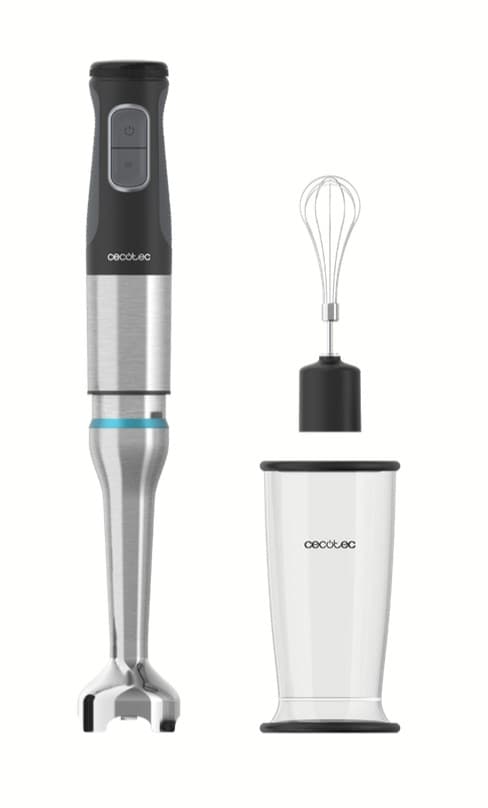 Cecotec 03960 frullatore Frullatore ad immersione 1200 W Nero Acciaio inox