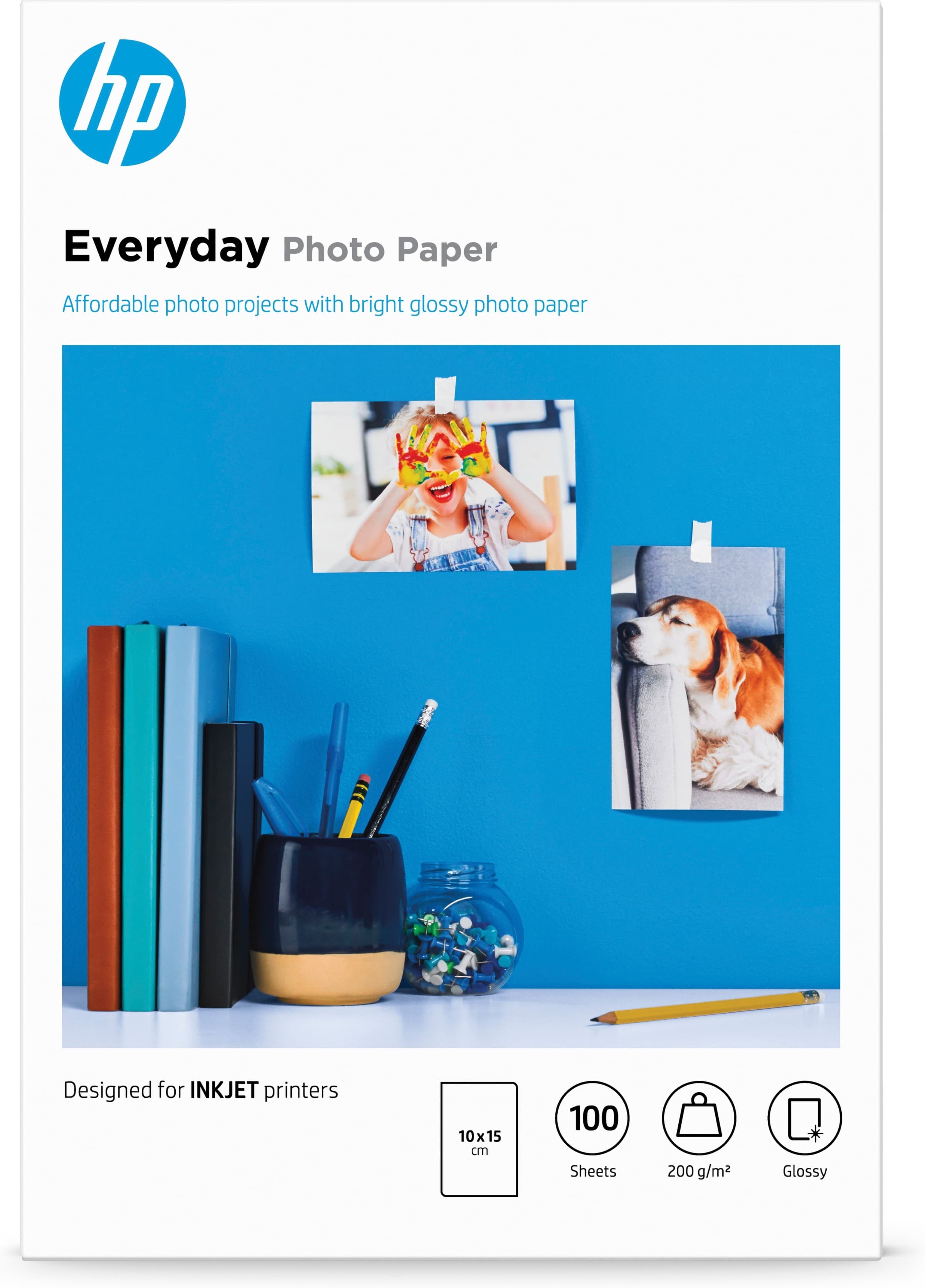 Hp Carta Fotografica Lucida Hp Everyday Glossy Photo Paper - 100 Fogli/10X 15 Cm