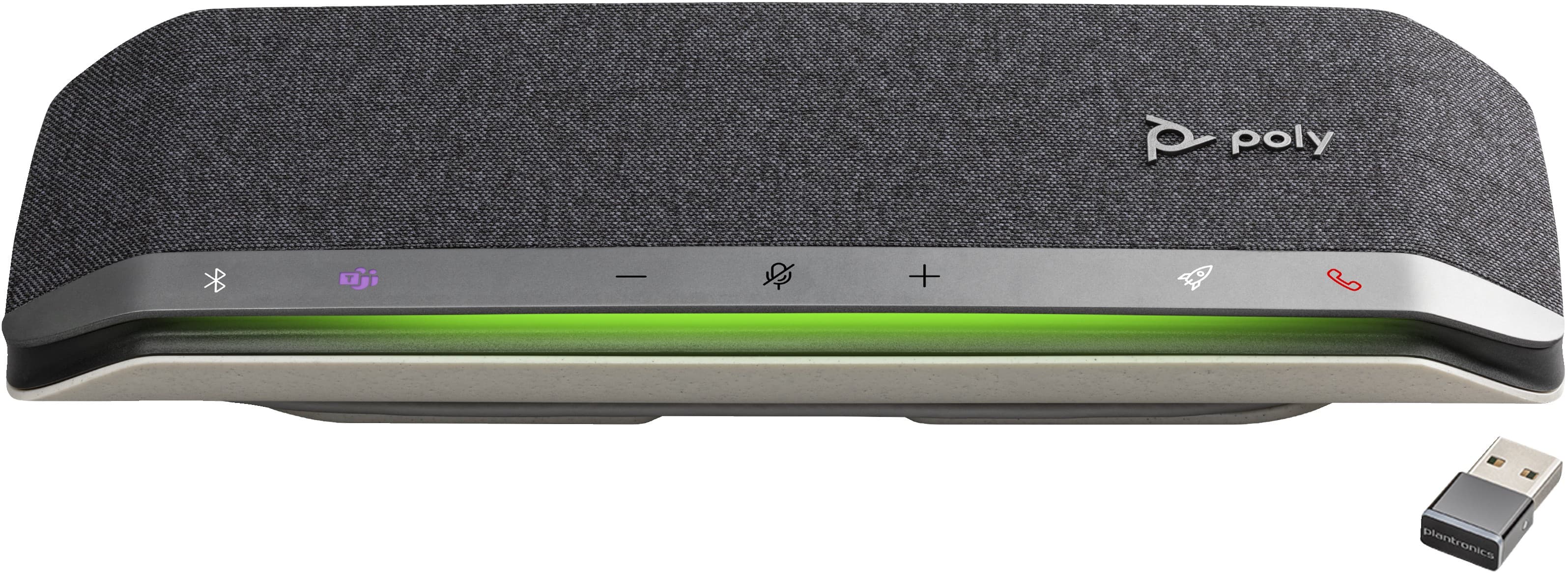 POLY Sync 40+ USB-A USB-C Speakerphone +BT700 USB-A Adapter vivavoce Telefono cellulare/PC USB/Bluetooth Nero Argento