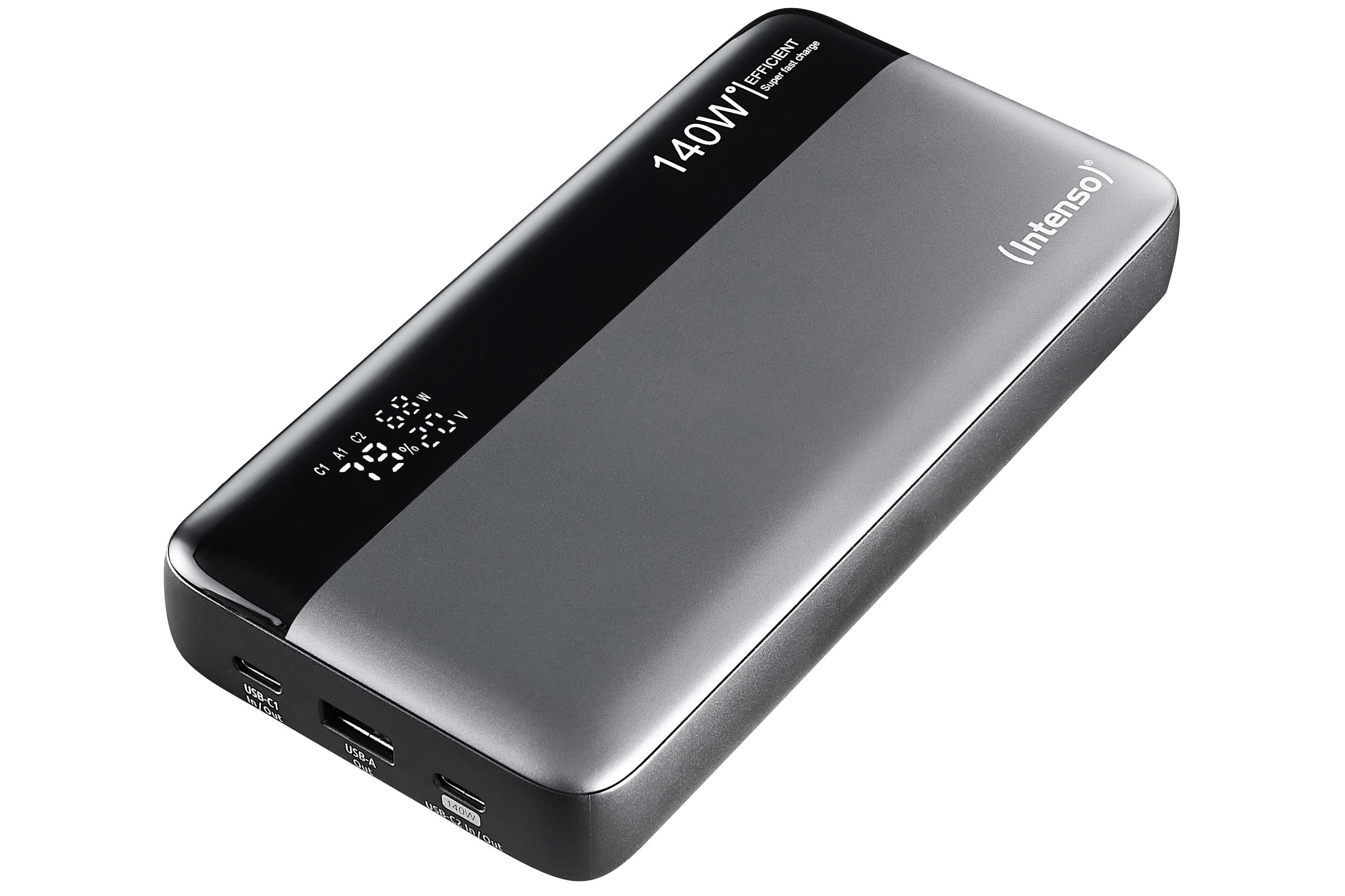 Intenso Power Bank He25000  140 W Grey - Black