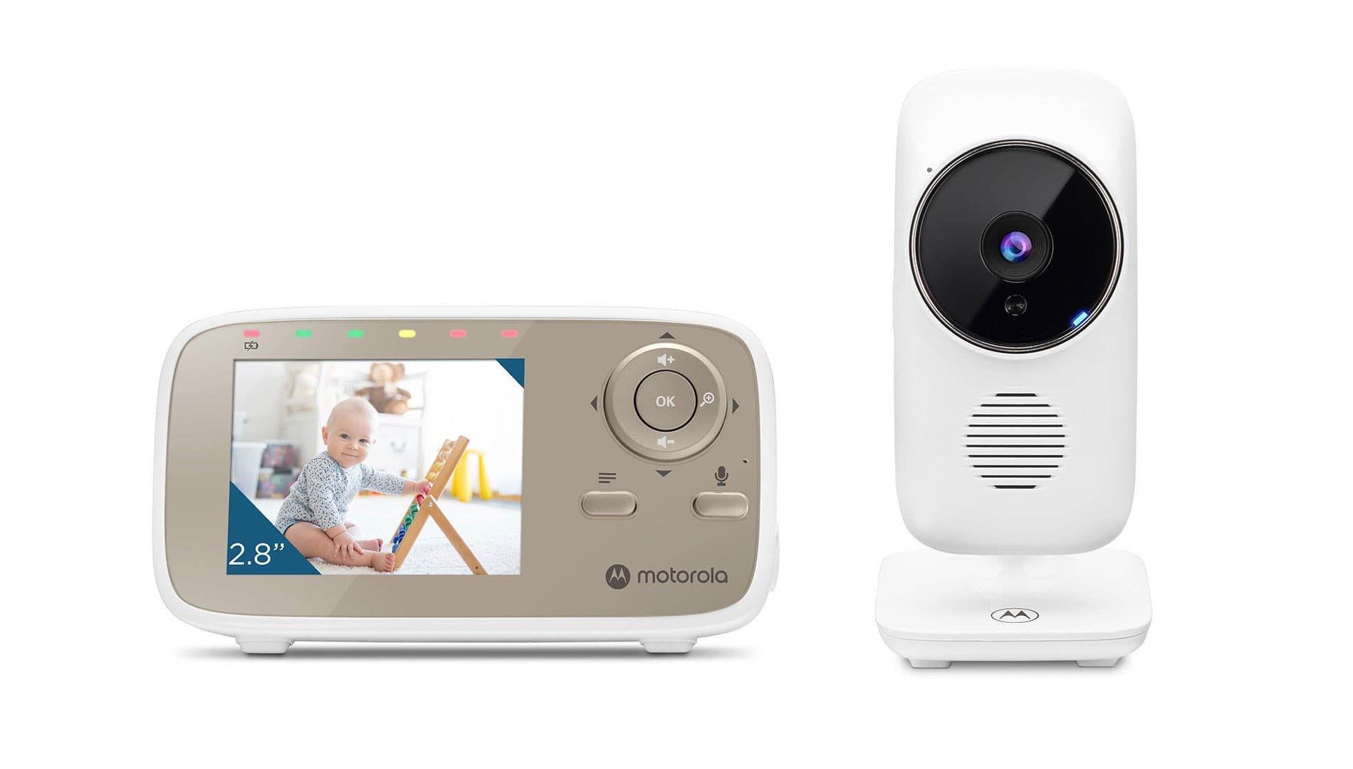 Motorola VM483 monitor video per bambino 300 m FHSS Oro Bianco