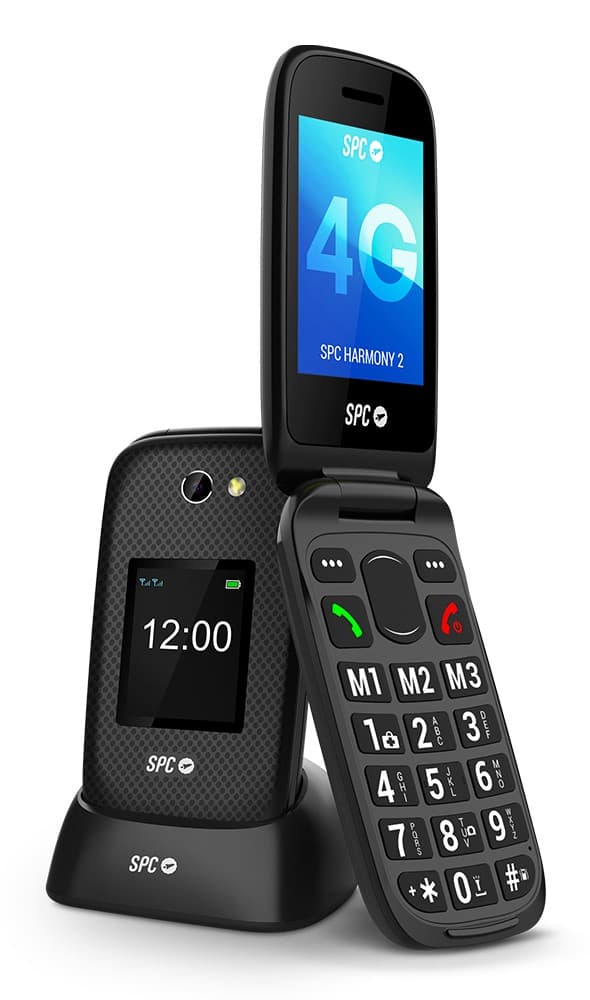 SPC Harmony 2 711 cm (2.8) 1245 g Nero Telefono per anziani