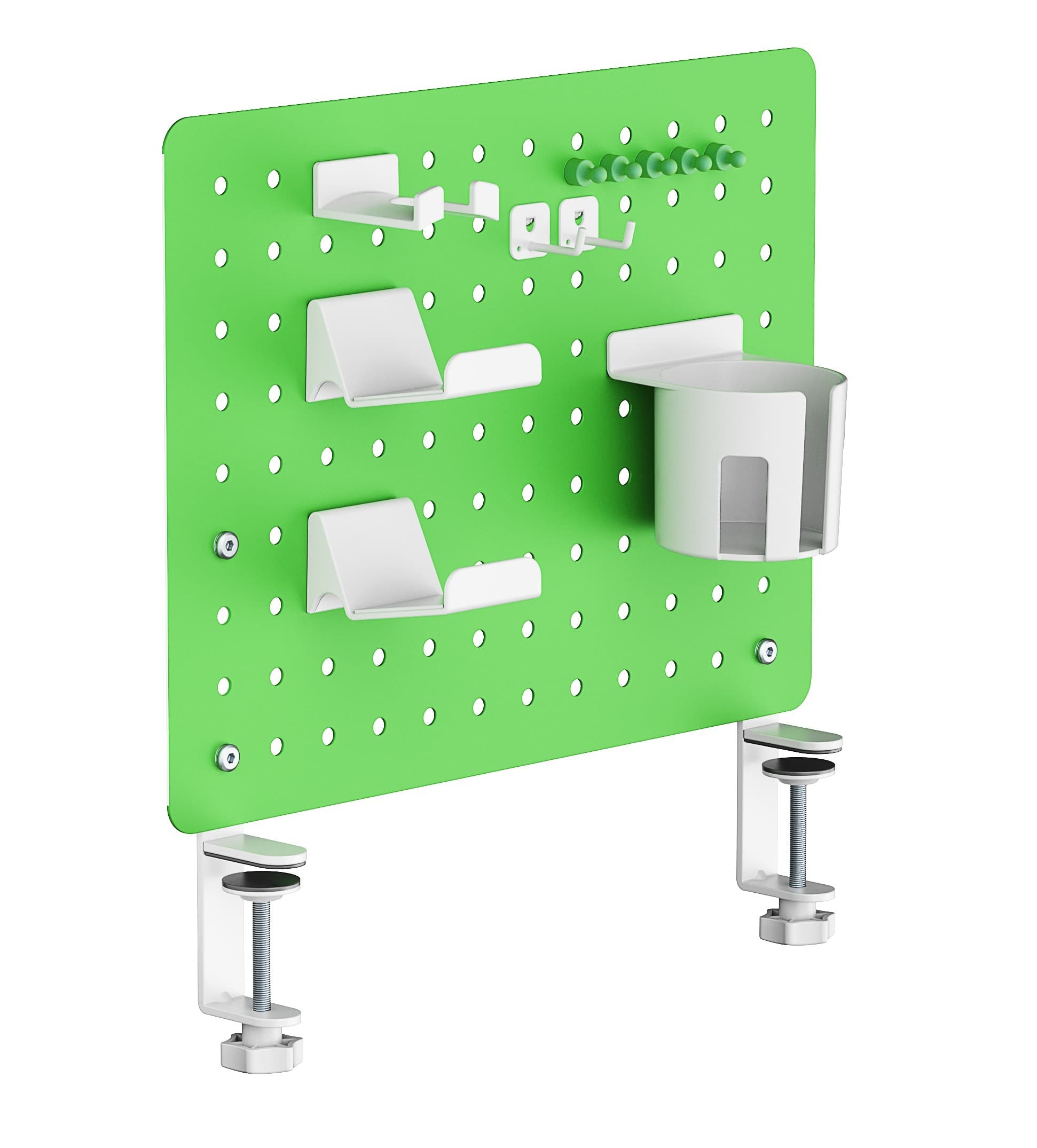 Pannello Modulare Bucato In Metallo Per Tavolo O Per Muro Verde 420X99X477Mm