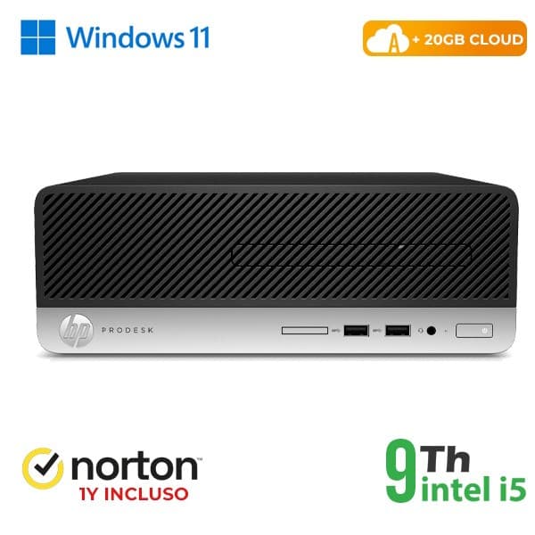 Rinovo Pc Hp 400-600 G5 Sff I5-9X00 Ddr4 8Gb Ssd 256Gb W11 Cloud 20Gb Grade A 1Y Warranty + Norton - Ricondizionato