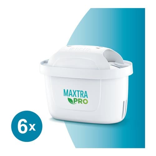 Brita Filtro per acqua MAXTRA PRO All-in-1 Pacchetto di risparmio semestrale da 6 filtri - NUOVO MAXTRA+ Riduce impurità, cloro, pesticidi e calcare