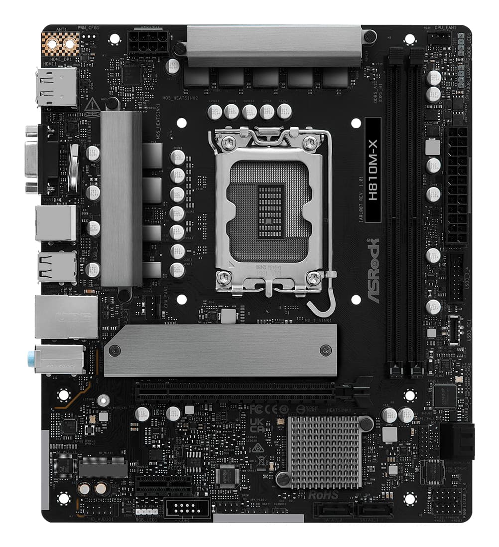 MB ASROCK H810M-X DDR5 ST1851