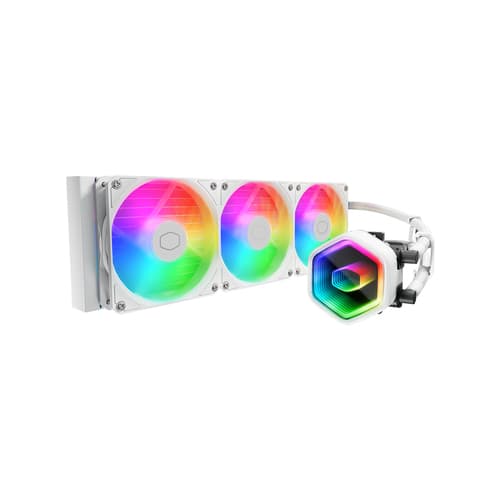 DISS A LIQUIDO COOLER MASTER MLW-D36M-A18PA-RW Masterliquid 360 Core II ARGB BIANCO LGA1851-1700 AM5-AM4 3xFAN 394x119,2x27,2mm