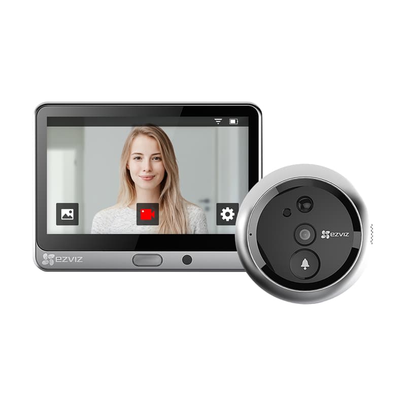 EZVIZ DP2 - VIDEOSPIONCINO TOUCH WIRELESS 2K - DISPLAY TOUCH 4.3 - SENSORE INFRAROSSI PIR - AUDIO E VIDEO BIDIREZIONALE PIR H265