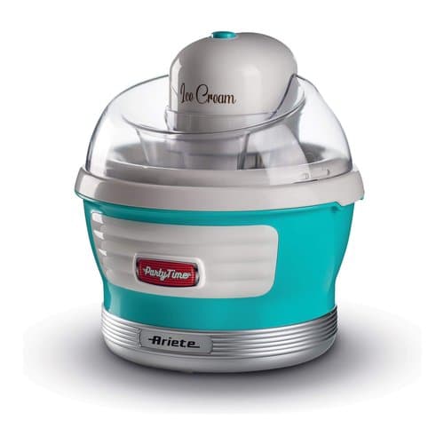 Ariete 643 Ice Cream Maker Party Time, Macchina per fare il gelato, 12W, Capacità 1,5 L, Cestello estraibile con doppio isolamento, Tempo