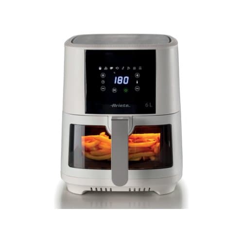 Ariete 4626 Friggitrice ad aria 6L, 1300 W, Capacità 6L, Capacità di cottura 2,5kg, 8 programmi preimpostati, Temperatura fino a 200°, Cestello