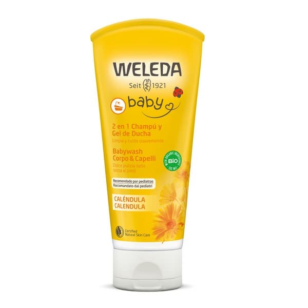 Weleda Babywash Calendula Corpo E Capelli Detergente Delicato 200ml