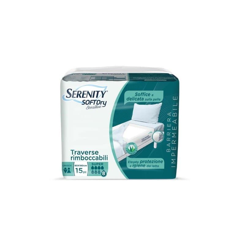 Sensitive Soft Dry Traverse Rimboccabili Serenity 15 Pezzi