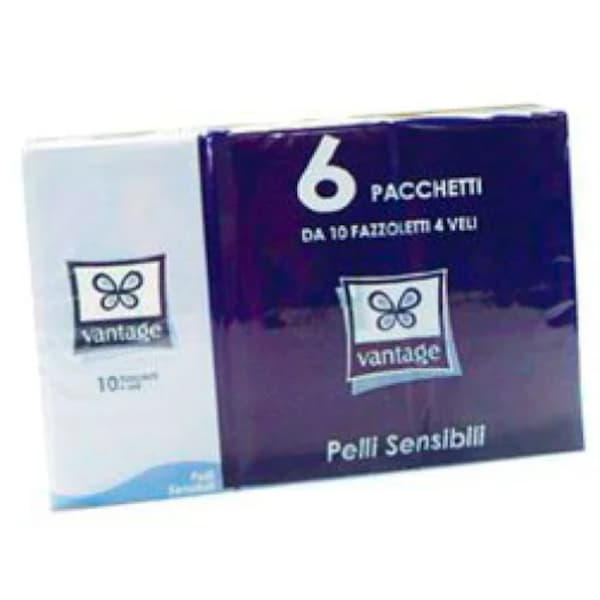 Vantage Fazzoletti 6 Pacchetti - Pelli Sensibili