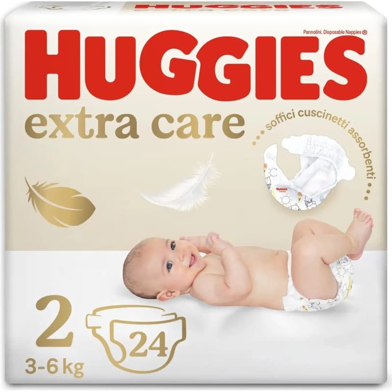 HUGGIES Bebè taglia 2 (3-6 kg) 24 pannolini