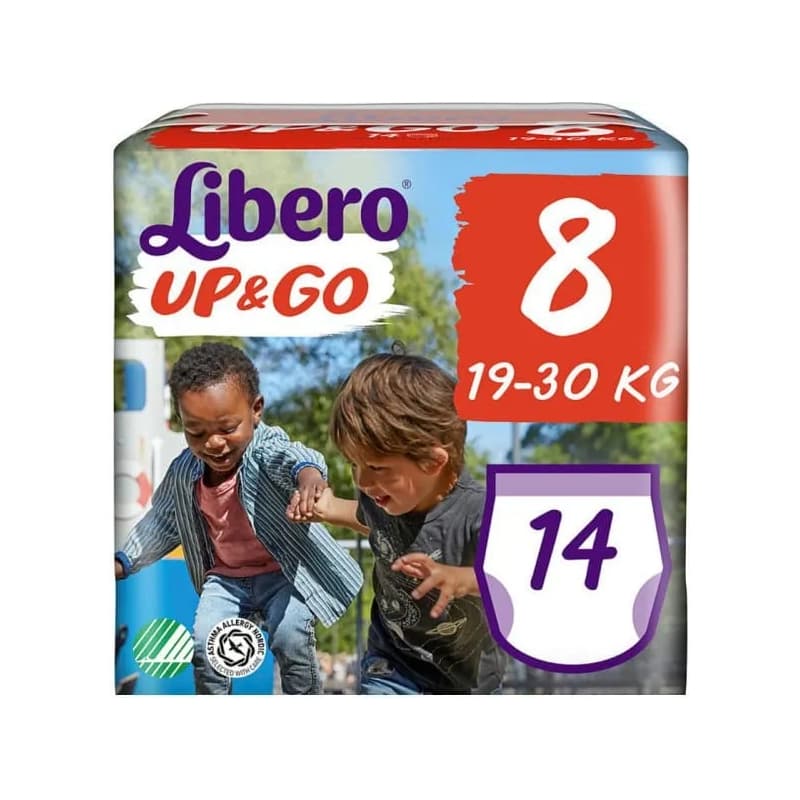 LIBERO Up&Go taglia 8 19-30 kg - 14 pannolini Assorbenti
