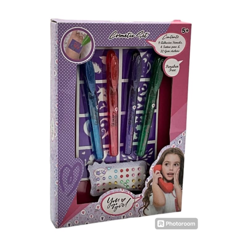 YOU GO GIRL Set Per Tatuaggi Temporanei