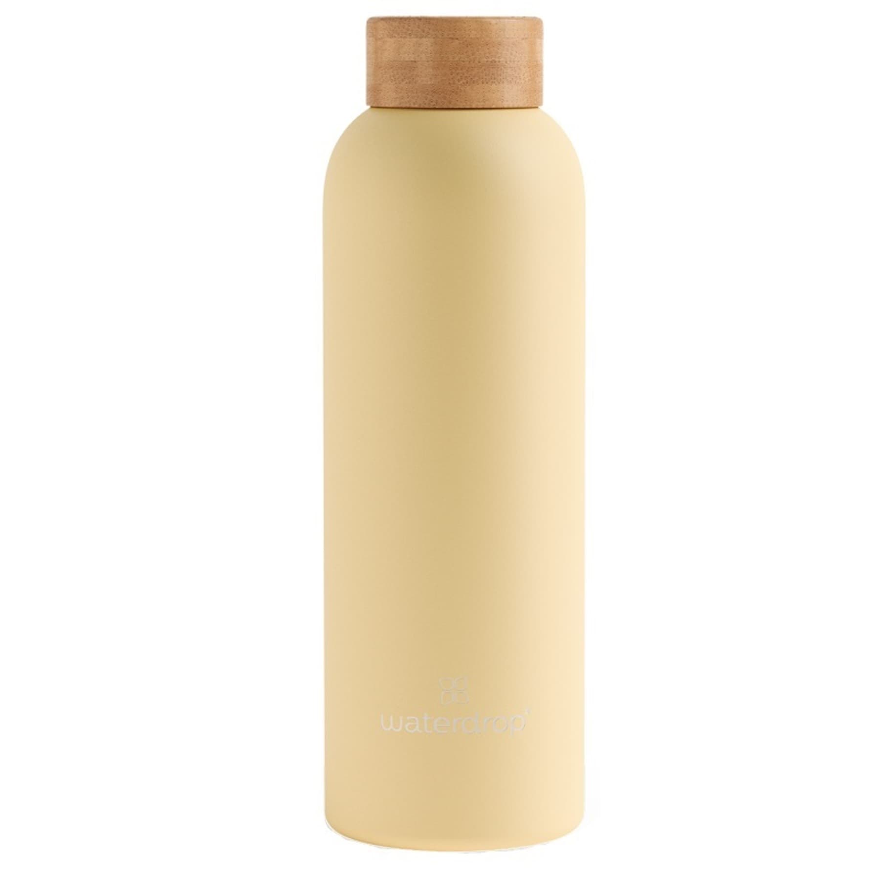 Waterdrop bottiglia acciaio pastel yellow matt da 600 ml