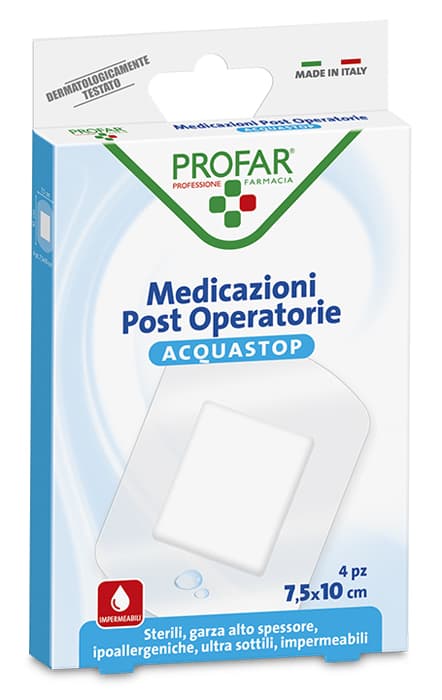 Profar Medicazioni Post Operatorie Acquastop 7,5x10cm 10 pezzi **