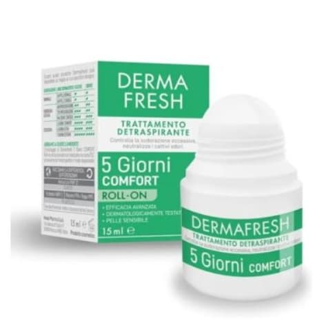Dermafresh 5 giorni comfort deodorante trattamento detraspirante roll-on 15 ml