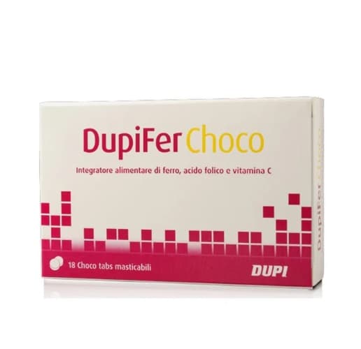 DupiFer Choco Integratore Alimentare 18 Choco Tabs