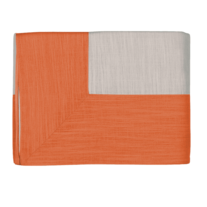 CORNICI Tovaglia - Taglia: 180x280,Colore: CORNICI - ARANCIO/TRAVERTINO