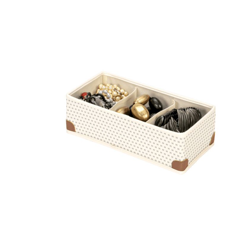 ORGANIZER CASSETTO 3 SCOMPARTI - Taglia: 15x15x11