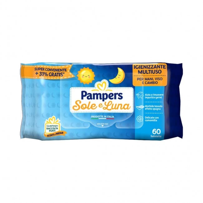 Fater - Pampers Sole E Luna Salviette Detergenti - 52 Salviette