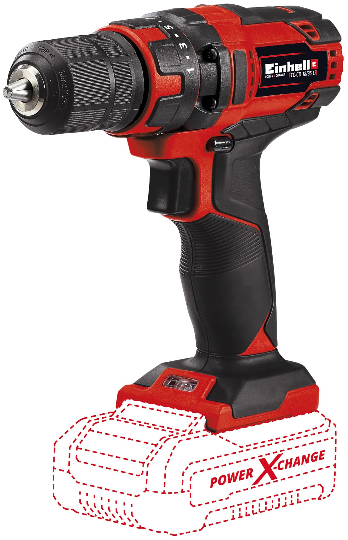 Einhell TRAPANO AVVITATORE A BATTERIA TC-CD 18/35 LI -SOLO -