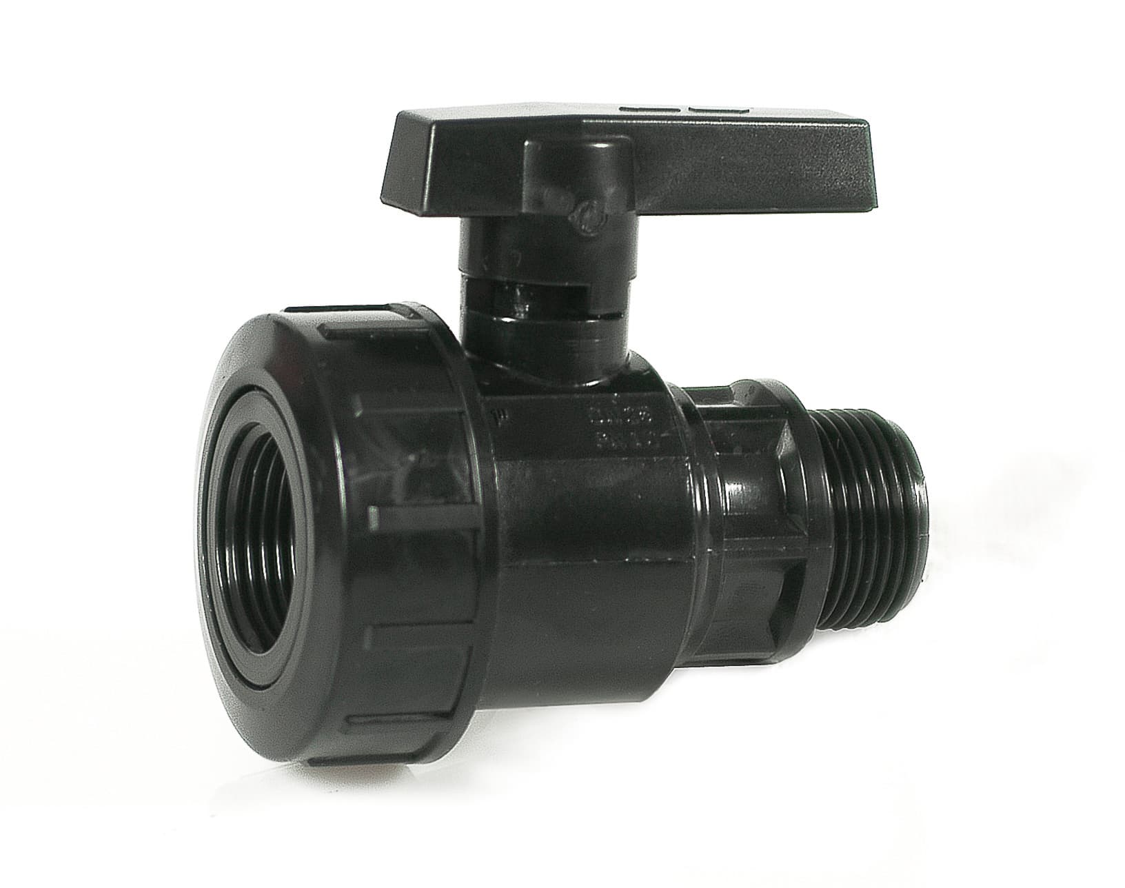 Irritec RACCORDO PER TUBO IN POLIETILENE VALVOLA A SFERA MASCHIO/FEMMINA mis.1.1/4x1.1/4 -