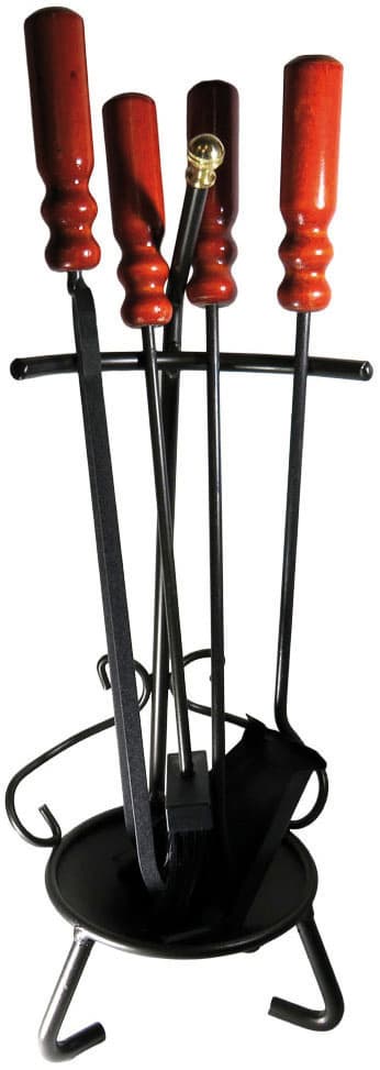 ATTREZZATURE PER CAMINETTI ''GEMONA'' 5 pezzi, cm. 65 h -