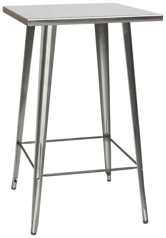 Tavolo da interno in metallo verniciato con vernice trasparente L 65 cm