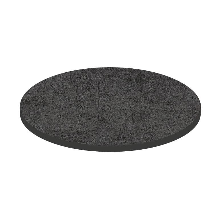 Piano rotondo in stratificato HPL metallic, Ø 700 mm, spessore 10 mm