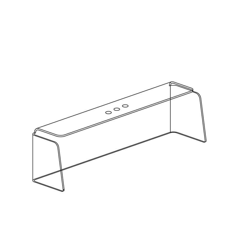 Teca in plexiglass L 800 x P 190 x H 300 mm