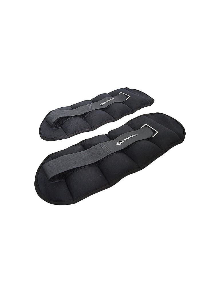 SCHILDKRÖT Set di polsiere e cavigliere zavorrate 2kg nero