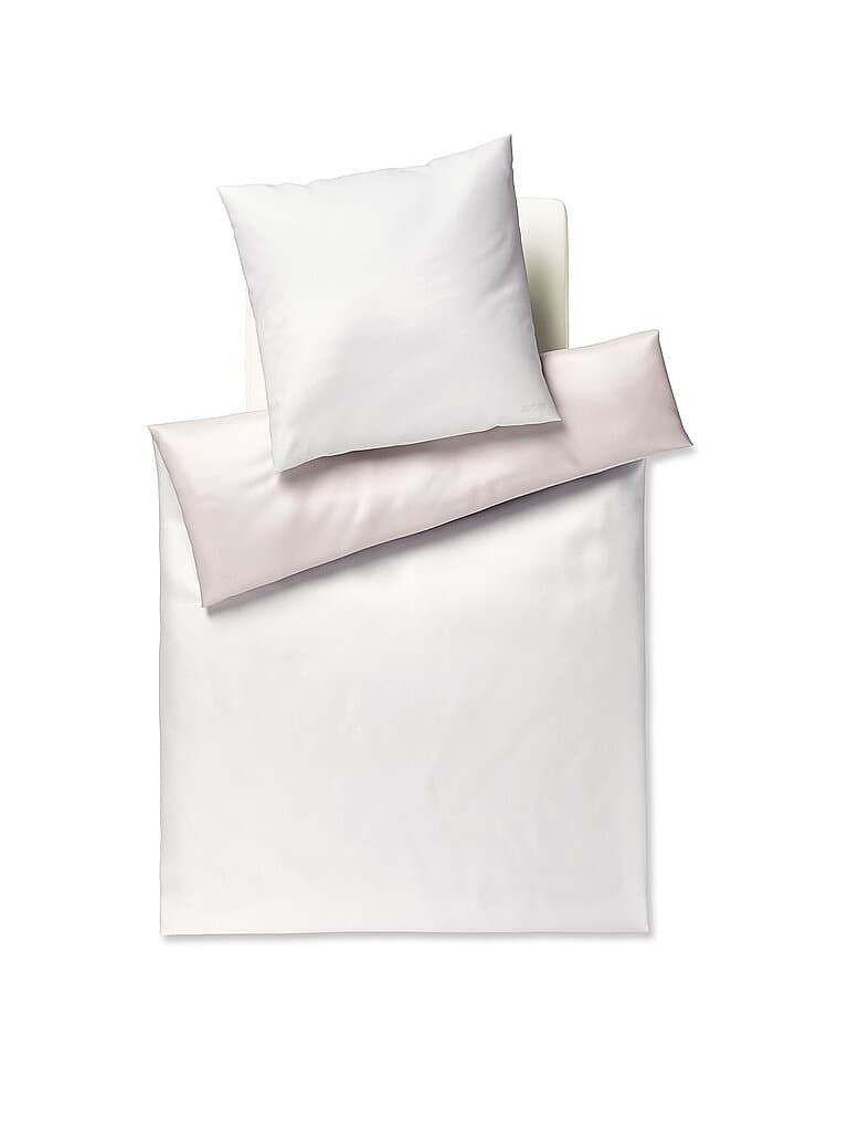 JOOP Satin Bettwäsche Micro Pattern 70x90cm/140x200cm Creme crema