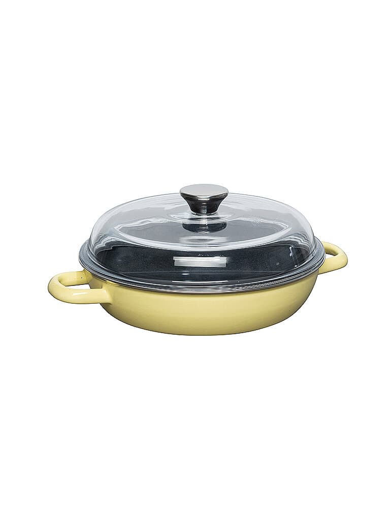 RIESS Tegame per brasare con coperchio 24 cm NOUVELLE Lemon giallo