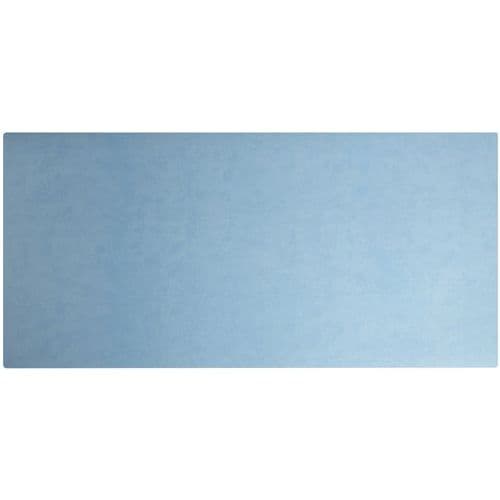 Tappetino in morbida ecopelle 43 x 90 cm blu marino/azzurro,
