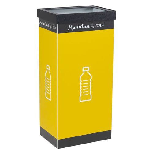 Pattumiera raccolta differenz plastica gialla-Manutan Expert,