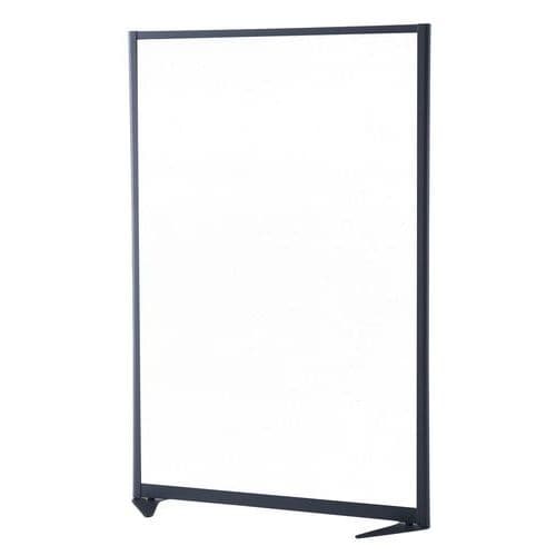 PANNELLO PIENO MELAM. BIANCO PROFILO GRIGIO H170xL80 CM,