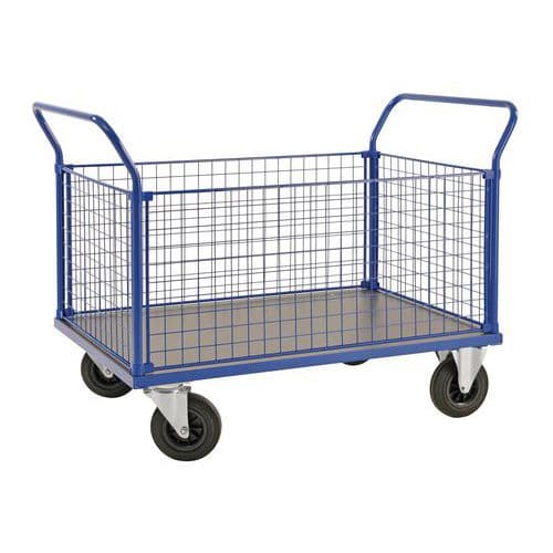 Carrello a piattaforma 4 sponde   _ KM235-3B,