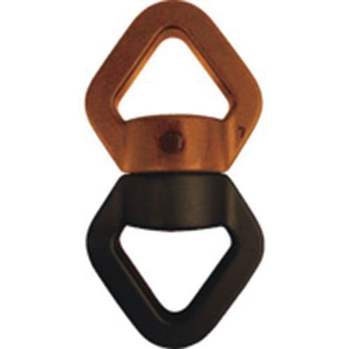 Tornichetto doppio nero-arancio taglia unica,